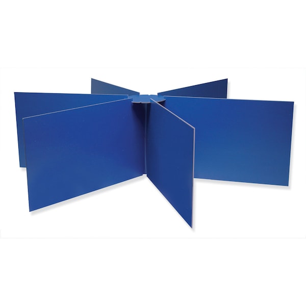 Pacon Blue Round Table Privacy Boards, 48in Dia x 14in H, 1 Board P3788 - main